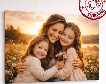 Custom Photo Aluminum Wall Art for Mom, Unique Mother’s Day Gift, Personalized Metal Print
