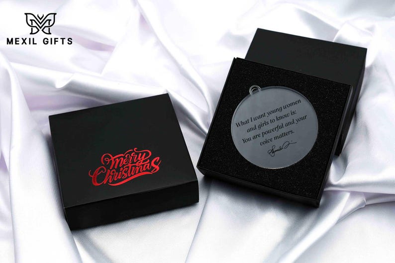 Kamala Harris Quotation Ornament, Harris Walz Bauble, Vote for Kamala