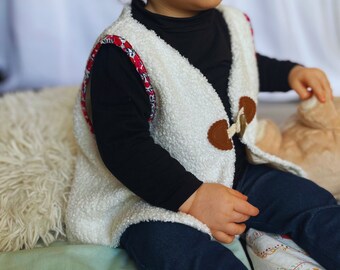 Gilet sans manches berger enfant