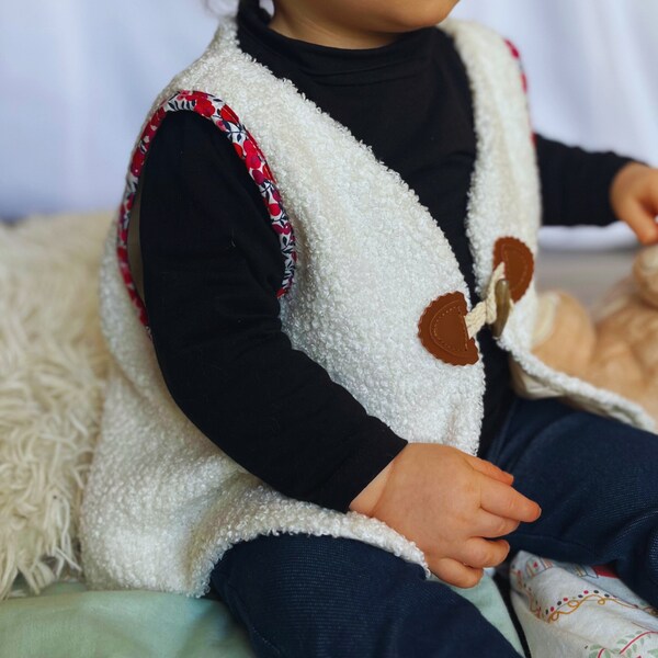 Gilet sans manches berger enfant