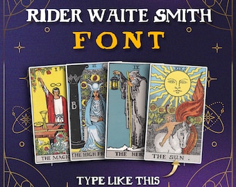 Rider-Waite-Smith Tarot Font: Spooky Vintage Serif