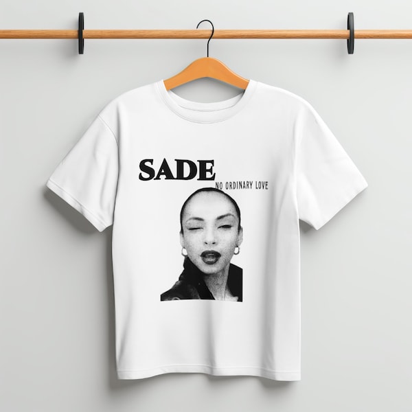 Sade shirt, sade tshirt oldschool,  sade retro vintage shirt, sade adu singer, music merch fan Sade, sade girl outfit, 90s Sade graphic tee