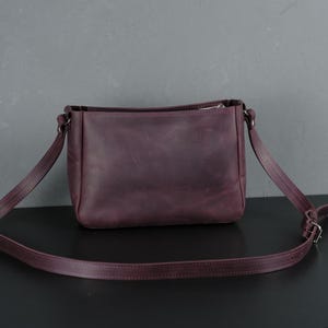 Leather Crossbody Bag for Women, Personalized Shoulder Bag, Handmade Leather Purse, Custom Gift for Her, Leather Handbag, Made in Ukraine