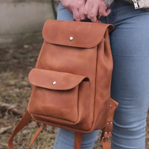 leather backpack women, personalized mini backpack women, laptop bag women, rucksack for women, personalized college backpack women, gift