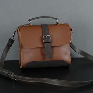 Leather Crossbody Purse for Everyday Use - Handmade Shoulder Bag - Leather Purse Women - Custom Gift for Her - Crossbody Bag Women