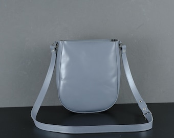 Personalized Leather Crossbody Bag - Handmade Small Shoulder Purse
