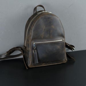 Leather Backpack Women, Handmade Small Leather Backpack, Leather Rucksack Women, Personalized Leather Bag, Gift for Her