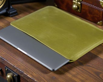 Funda para portátil de piel flor - Funda protectora para MacBook, funda fina de piel