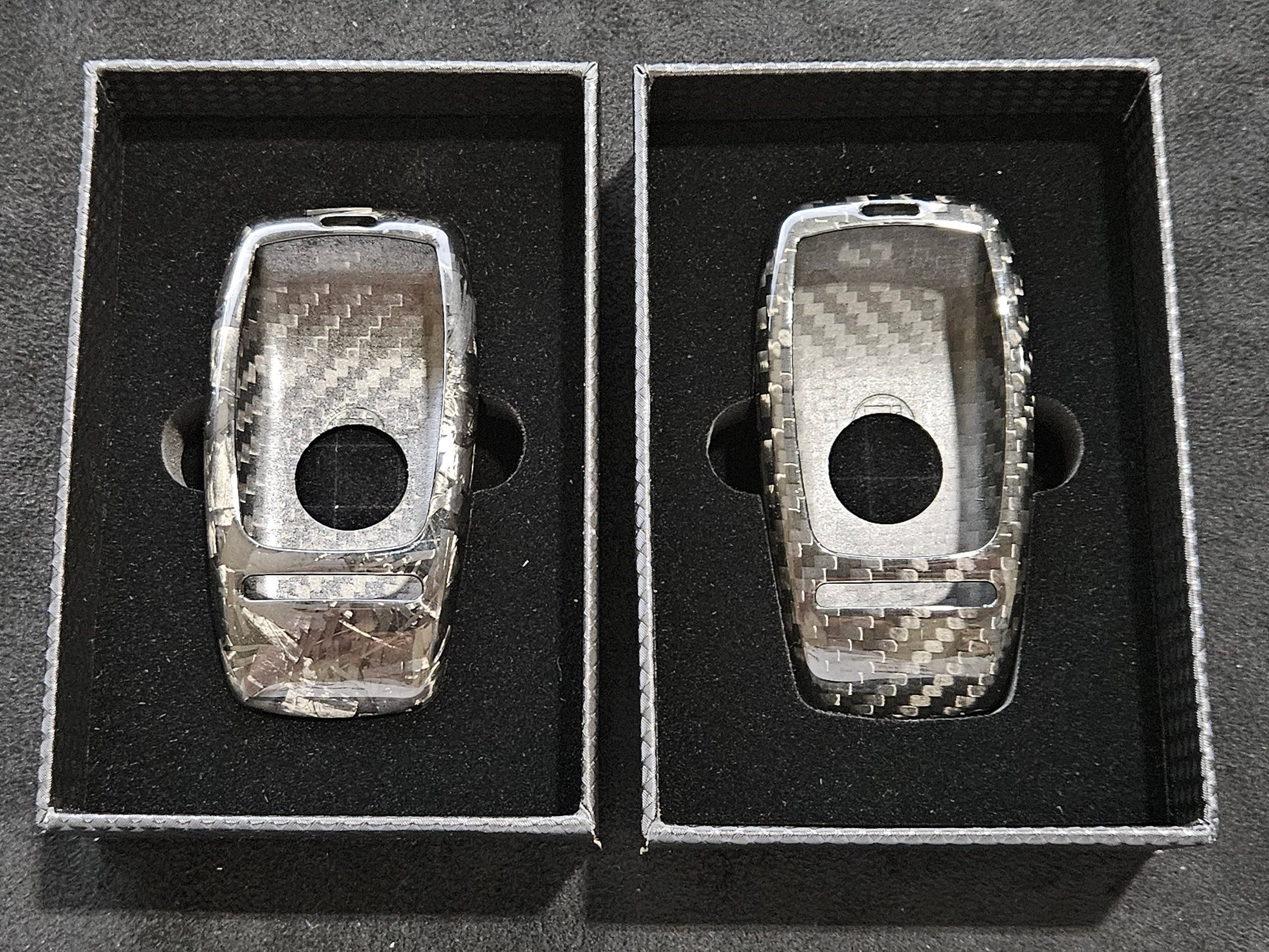 Genuine Carbon Fiber Forged Key Fob Cover Case Protection AMG C63 E63 G63 GLC63 GLE63 Affalterbach Carbon Fiber Forged Glossy AMG Key 2023