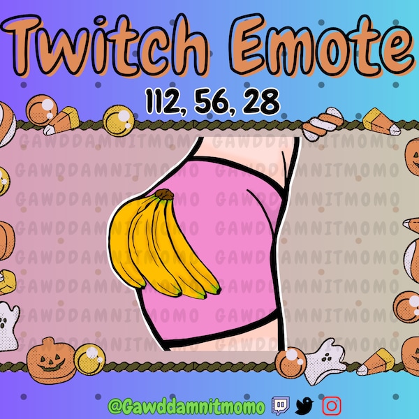 Twitch Emotes Butt Etsy