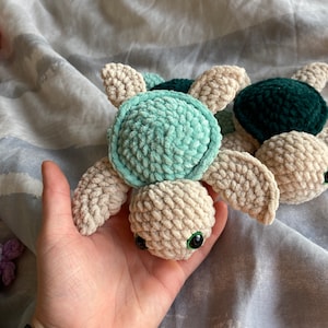 Cute crochet turtle ,  Plushie Amigurumi, Stuffed Animal, Customizable