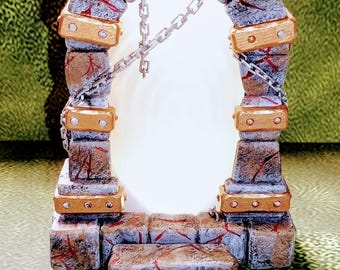 Magic Portal with LEDS – Fantasy | 3D Printed Scatter | Tabletop RPG D&D | Daggerheart (UNPAINTED)