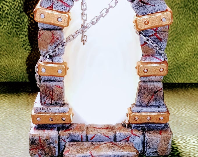 Magic Portal with LEDS – Fantasy | 3D Printed Scatter | Tabletop RPG D&D | Daggerheart (UNPAINTED)