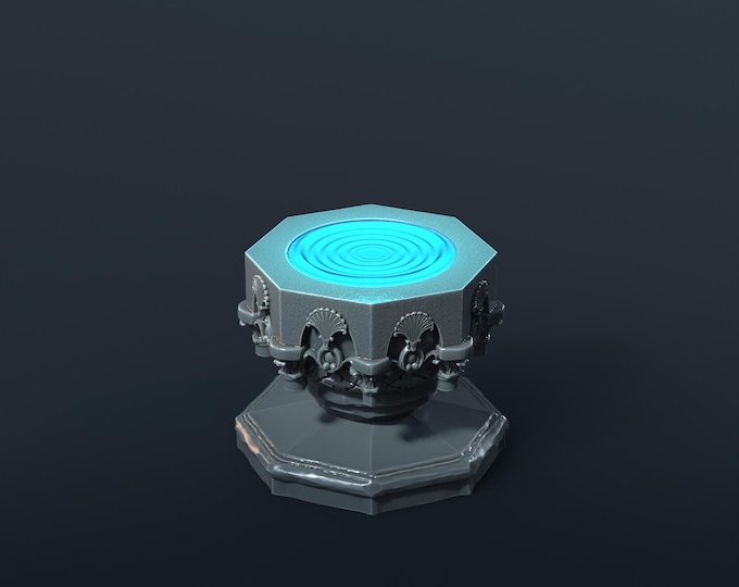 Mind Well with LED – Fantasy | 3D Printed Scatter | Tabletop RPG D&D | Daggerheart (UNPAINTED)