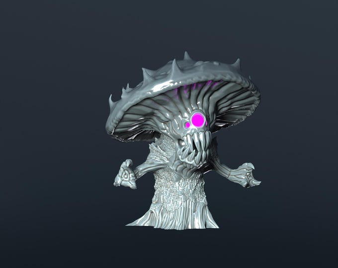 Fungal Horror LED – Fantasy | 3D Printed Scatter | Tabletop RPG D&D | Daggerheart (UNPAINTED)