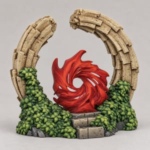 Pandora Portal With Its Water Vortex Effect - Unpainted Resin Terrain Model Kit