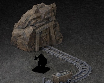 The Karak Azgara Dwarven Mithril Mine| 3D Printed Scatter | Tabletop RPG D&D | Daggerheart (UNPAINTED)