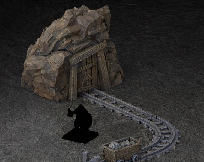 The Karak Azgara Dwarven Mithril Mine| 3D Printed Scatter | Tabletop RPG D&D | Daggerheart (UNPAINTED)