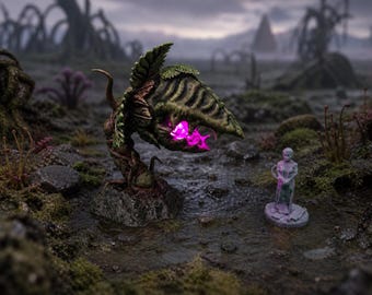 Alien Mawthorn LED – Fantasy | 3D Printed Scatter | Tabletop RPG D&D | Daggerheart (UNPAINTED)