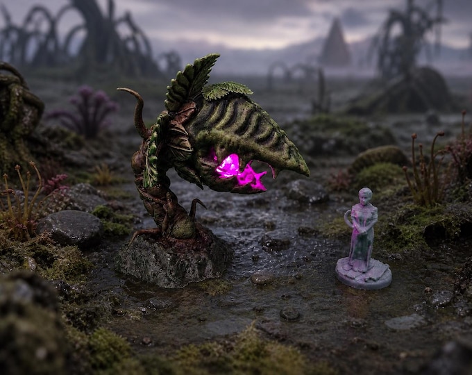 Alien Mawthorn LED – Fantasy | 3D Printed Scatter | Tabletop RPG D&D | Daggerheart (UNPAINTED)