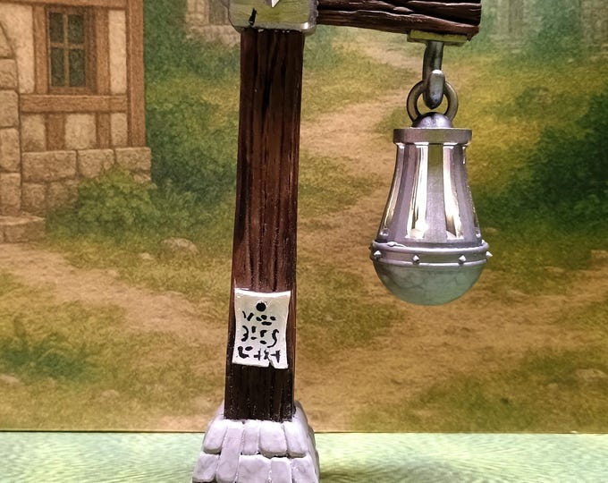 Hanging Brazier Post LED: D&D Daggerheart Terrain Prop (UNPAINTED)