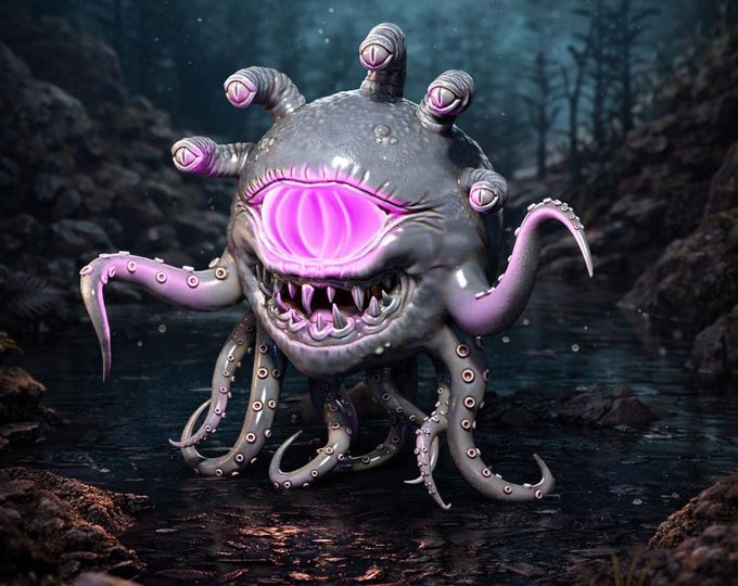 The Watcher LED – Fantasy | 3D Printed Scatter | Tabletop RPG D&D | Daggerheart (UNPAINTED)