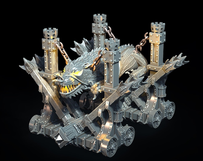 Gate Crusher LED – Fantasy | 3D Printed Scatter | Tabletop RPG D&D | Daggerheart (UNPAINTED)