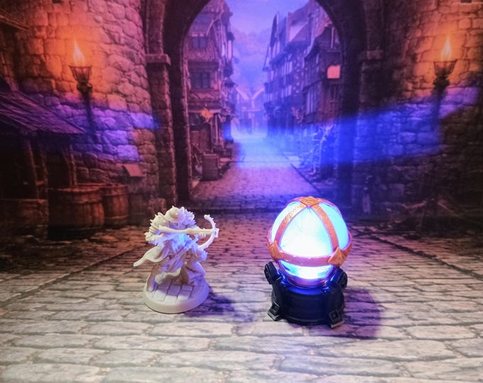 Arcane Sphere LED Fantasy Terrain | 3D Printed Scatter | Tabletop RPG DnD Daggerheart (UNPAINTED)