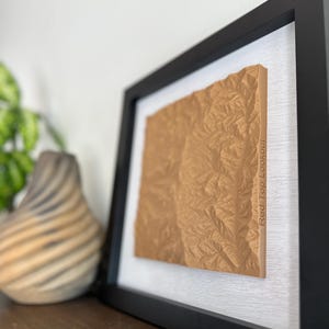 Custom Design! | 3D Printed Topographic Map Wall Art - Made in Washington