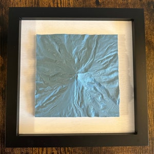 Décoration murale carte topographique imprimée en 3D | Art de la montagne PNW - décoration d'intérieur de l'Oregon - Art du mont Hood - fabriqué à Washington - cadeau pour les skieurs
