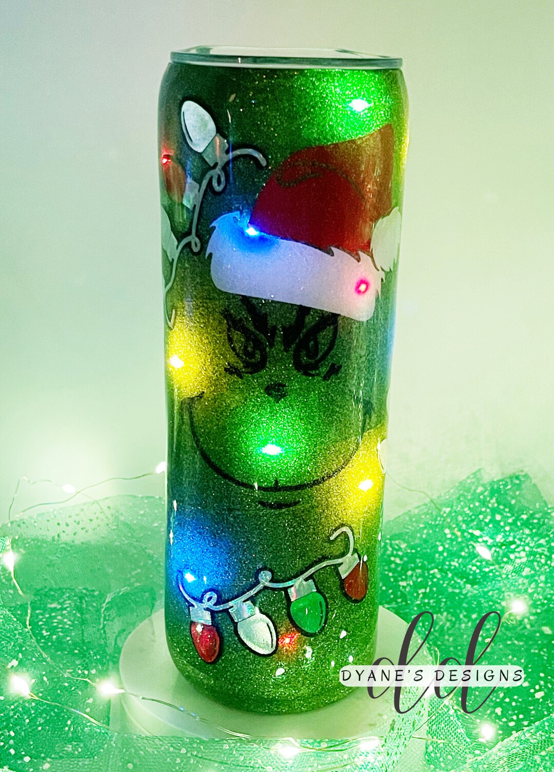 The Grinch Light up Tumbler Etsy