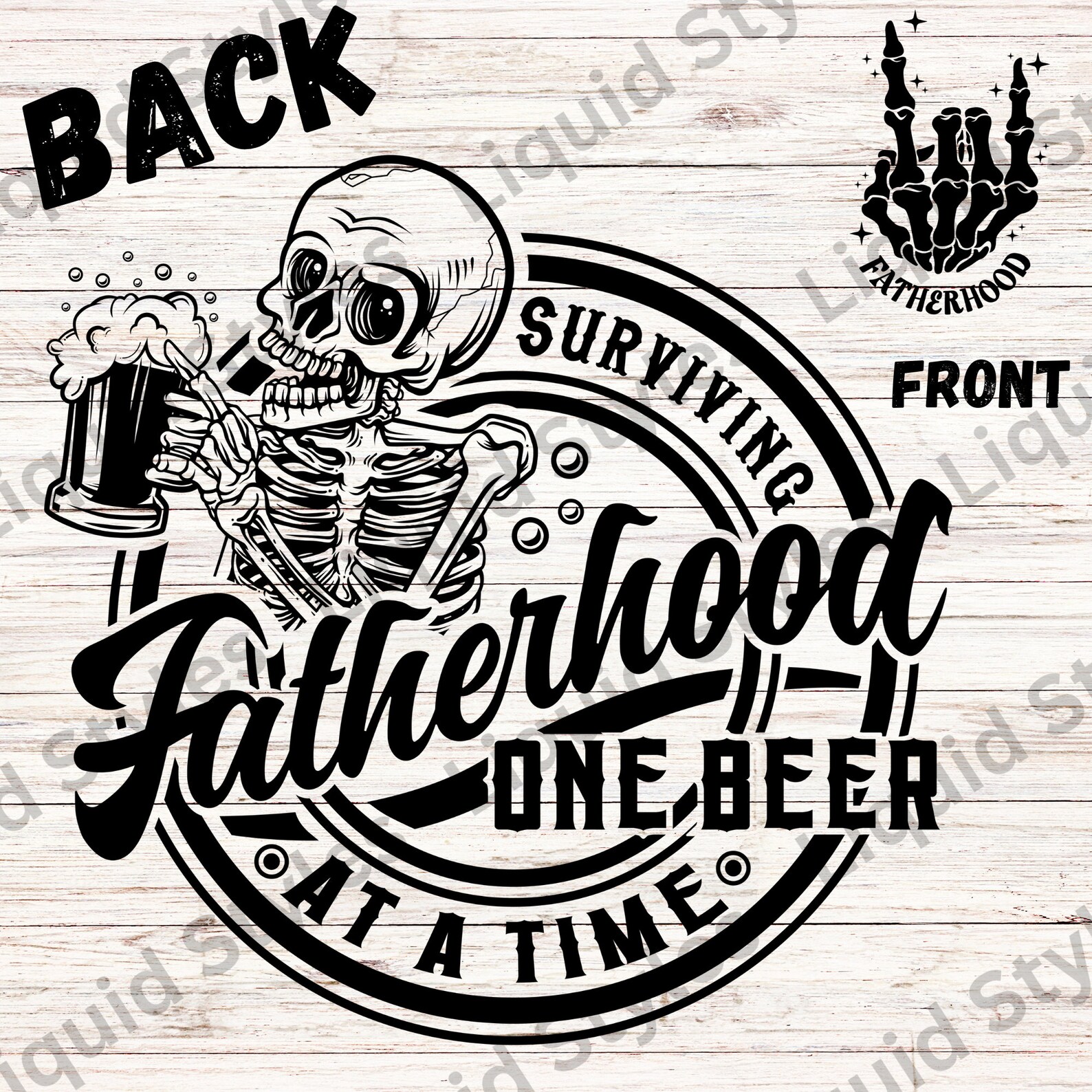 Fatherhood Png, Fatherhood Beer Design, Beer Png, Dad Shirt Png, Dad