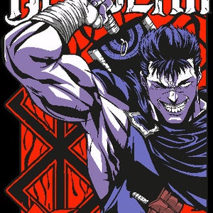 Guts (berserk) Vinyl Sticker Etsy