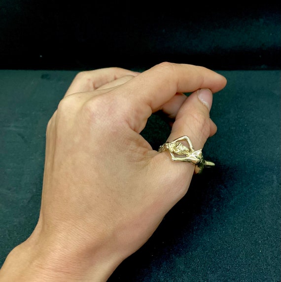 Solid Gold Statement Ring - image 4