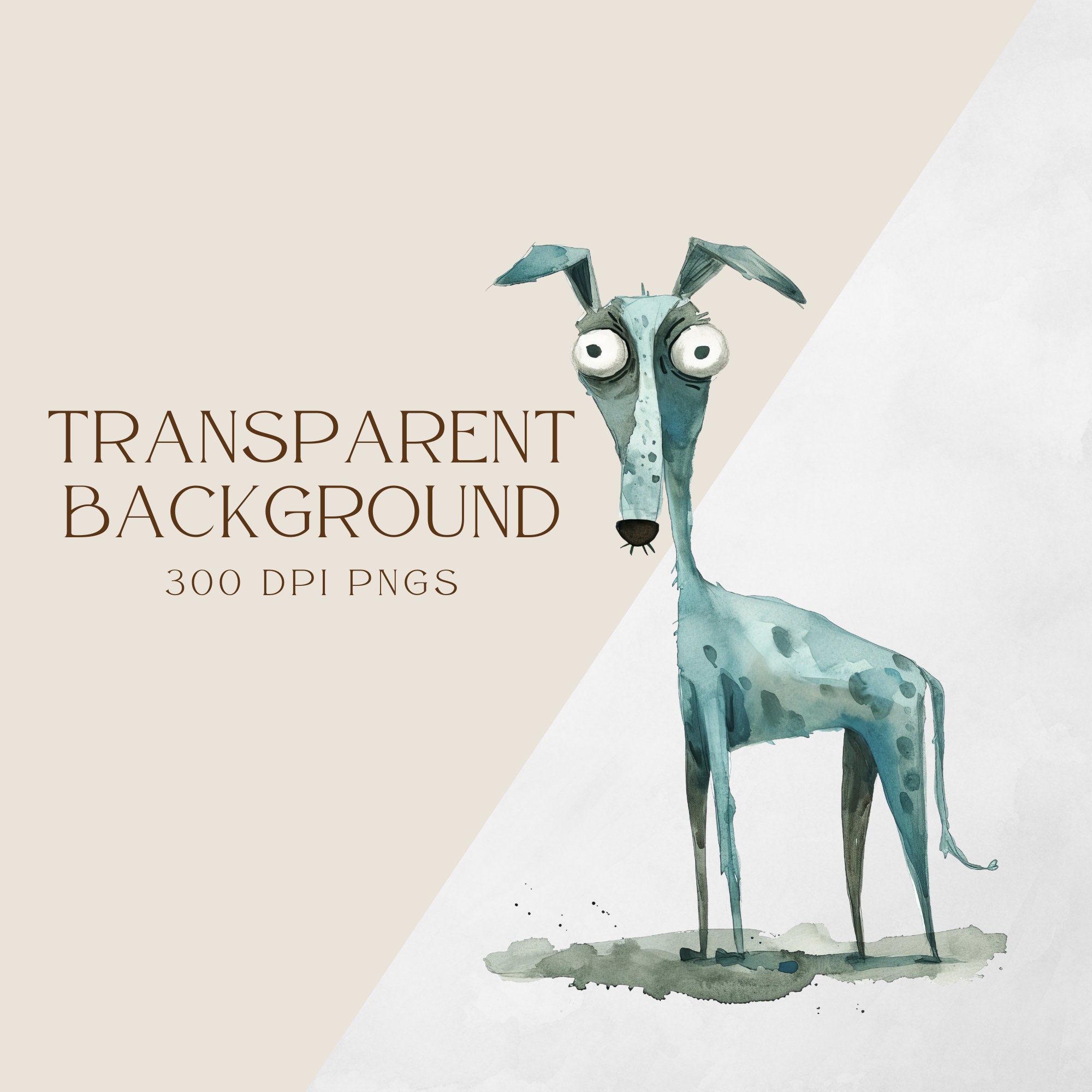 Whimsical Dogs Clipart | Quirky Art | Quirky Dog Clipart | Puppy Fun ...