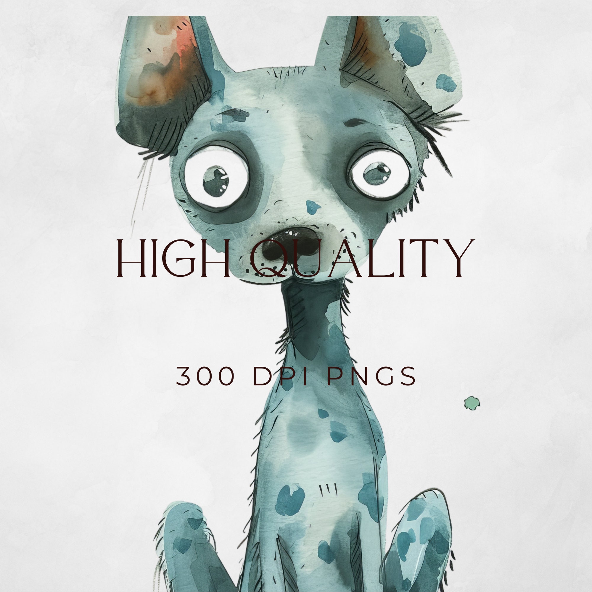 Whimsical Dogs Clipart | Quirky Art | Quirky Dog Clipart | Puppy Fun ...