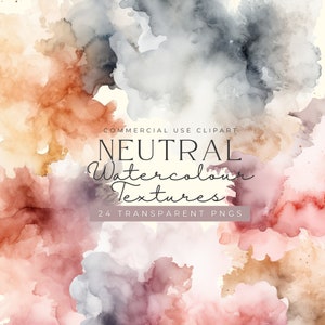 Neutral Aquarell Splatter Clipart, abstrakten Hintergrund, Spritzer Neutral, digitaler Download, Pinselstriche, neutrale minimalistische Texturen