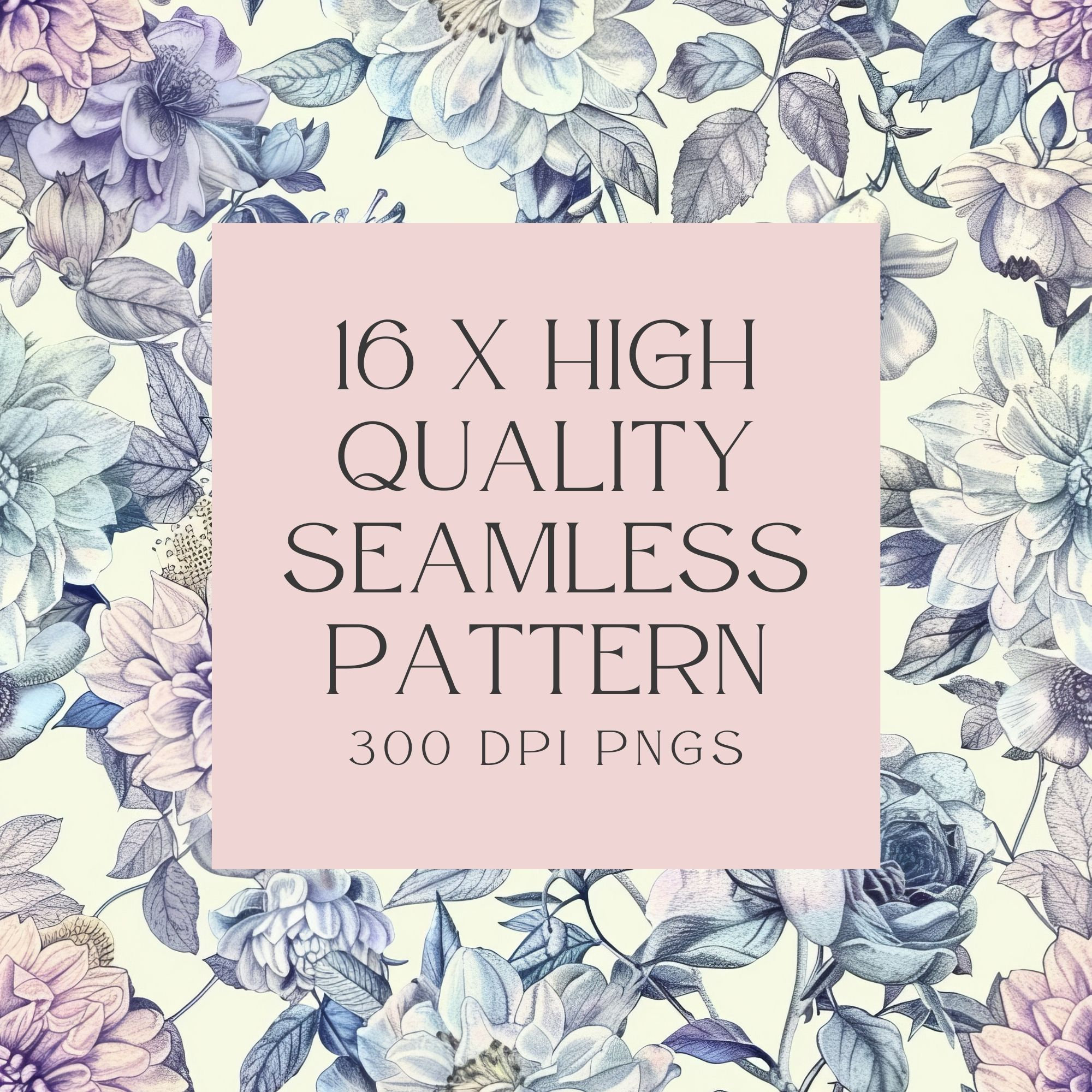 Pastel Floral Toile De Jouy Seamless Pattern | Spring Toile Background ...