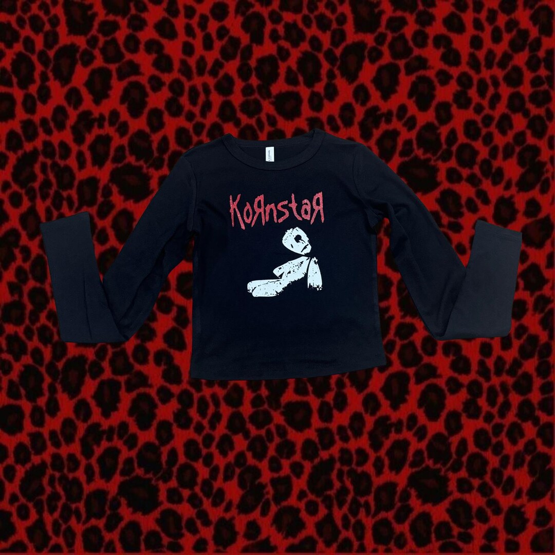 Korn Glitter Ragdoll Issues Babydoll Long Sleeve - Etsy
