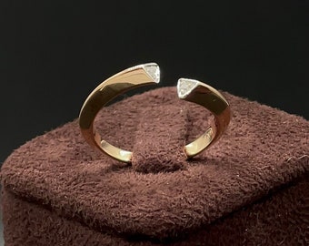 Elegant Round Cut Lab Grown Diamond Yellow Gold Stylish Entity Wedding Band With Round Prong Beautiful Ring For Women & Girl