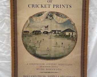 Vintage A Portfolio of Cricket Prints by Irving Rosenwater 19th Century Miscellany