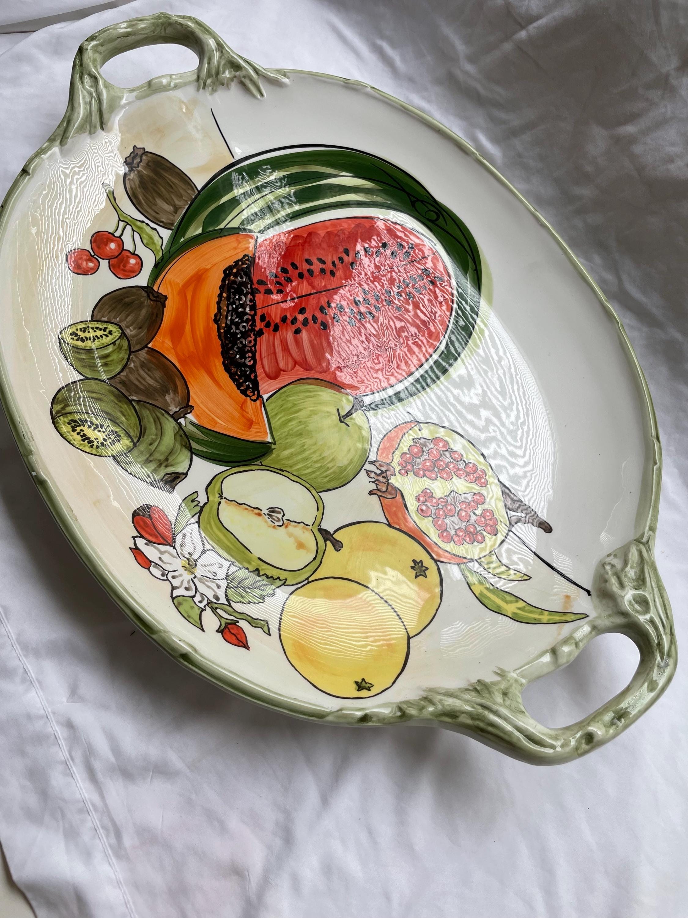 CWC Italian Jumbo Kiwi, Pomegranate, and Watermelon Oversized Platter ...