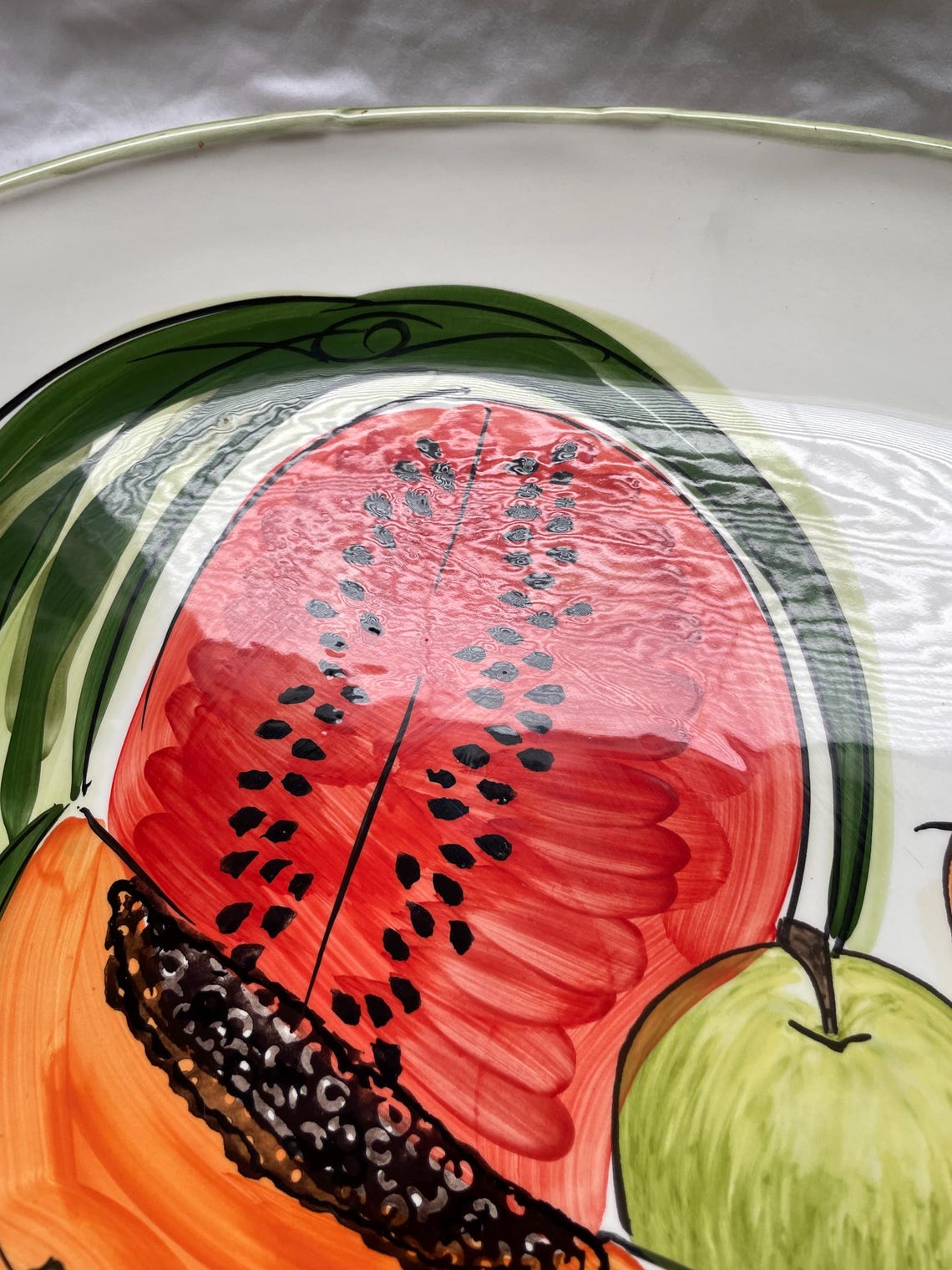 CWC Italian Jumbo Kiwi, Pomegranate, and Watermelon Oversized Platter ...