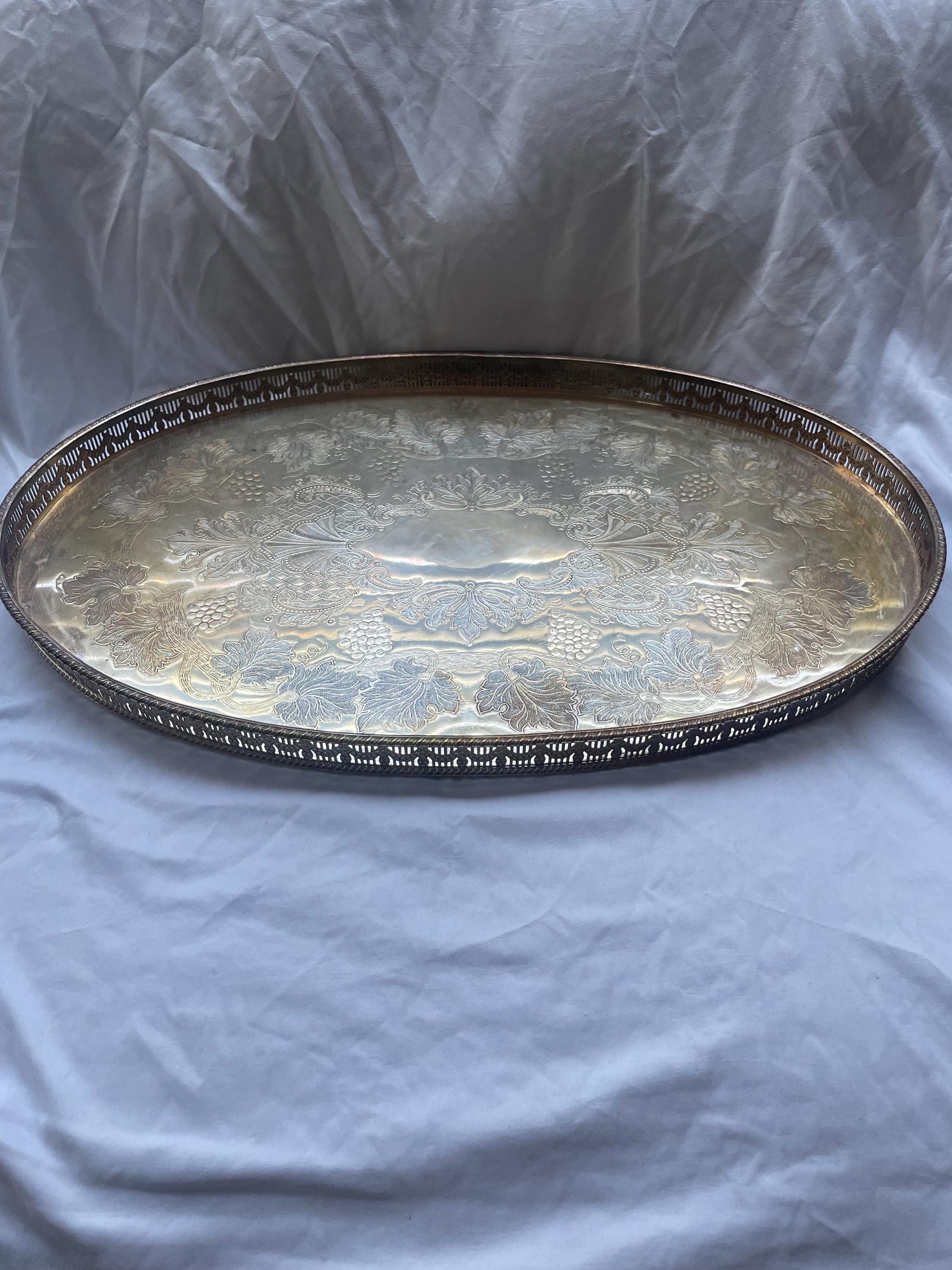 English Silver Tray - Etsy English Silver Tray - Etsy