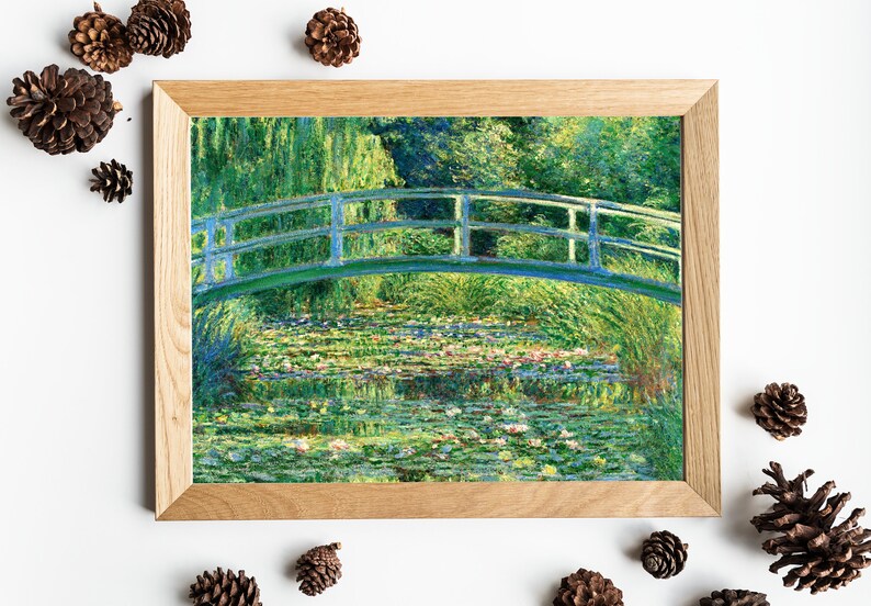 The Japanese Bridge, Claude Monet, Bridge Over a Pond of Water Lilies