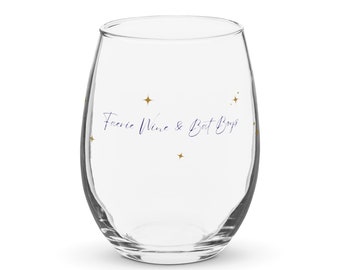 Faerie Wine Glass | BAT BOYS | ACOTAR | Faerie Wine & Bat Boys | Acotar Stemless Wine Glass | Night Court Glassware