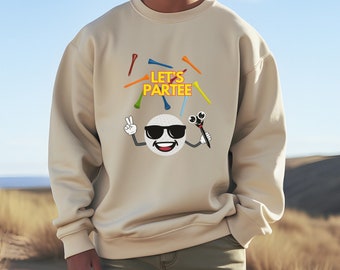 Let's Partee Sweater, Golf crewneck, Golf Humor, Gifts for Golfers, Golf Gifts, Golf Sweater, Golfer crewneck, Golfer Sweater