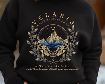Velaris Sweatshirt Night Court Velaris City of Starlight Sweater, The Night Court Sweatshirt, Velaris Hoodie