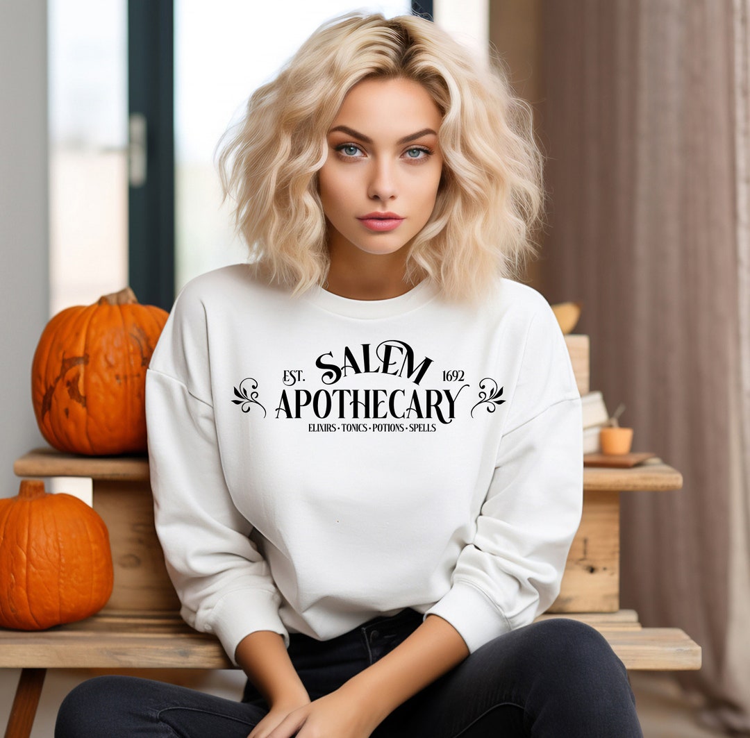 Salem Apothecary Massachusetts, Halloween Witches Sweatshirt,, Funny ...