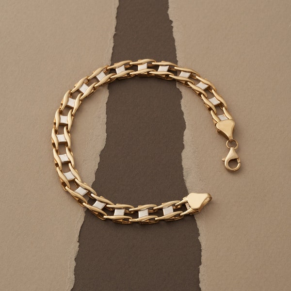 Mens 10k gold bracelets Clearance